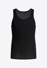 Tom Ford Ribbed Crewneck Tank Top Black T4D101210002_81419