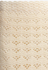 Zimmermann Rhiannon Crochet Knit Midi Skirt Beige 3174SSS251CRBL_81403