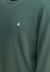 Carhartt Wip Logo Embroidered Ribbed Sweater Green I030332NM.XX_81456