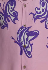 Needles One-Up Buttoned Shirt Lavender QV432B-OLD ROSE_81528