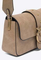 PINKO Mini Love Slouchy Raffia Shoulder Bag Beige 104340A2C2C50Q_81544