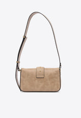 PINKO Mini Love Slouchy Raffia Shoulder Bag Beige 104340A2C2C50Q_81544