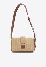 PINKO Mini Love Shoulder Bag in Raffia Beige 104340A2CFC50Q_81558