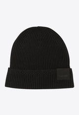 Tom Ford Logo Patch Beanie Black KHR005YMK065LB999_81662