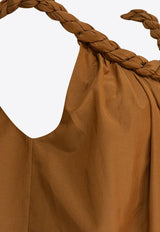 Loulou de Saison Garino Voile Gathered Top Brown GARINOOCHER_81706