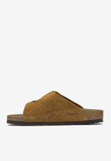 Birkenstock Zürich Suede Flat Sandals Brown 1023891UMINK_81953