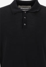 Golden Goose DB Long-Sleeved Polo T-shirt Black GMP01353P00104190100_81984