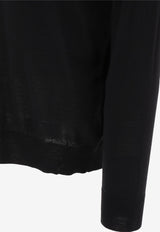 Golden Goose DB Long-Sleeved Polo T-shirt Black GMP01353P00104190100_81984