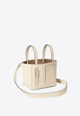 Valextra Mini Con Tracolla Soft Leather Bucket bag White WBSF0090028LOCTFWW_81989