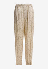 Balenciaga All-Over Logo Print Pants Beige 814016TRLB19711_82088