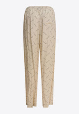 Balenciaga All-Over Logo Print Pants Beige 814016TRLB19711_82088