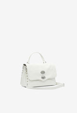 Zanellato Small Postina Hammered Leather Top Handle Bag White POSTINA DAILY GIORNO S0680100050000Z1190_82742