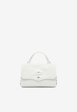 Zanellato Small Postina Hammered Leather Top Handle Bag White POSTINA DAILY GIORNO S0680100050000Z1190_82742