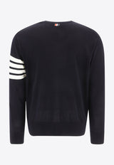 Thom Browne 4-bar Stripes Wool Sweater Blue MKA002AY1014415_82886