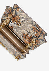 Strathberry Mini East/West Snake Print Leather Crossbody Bag Beige 20251-577-550-465_ANIMAL PRI