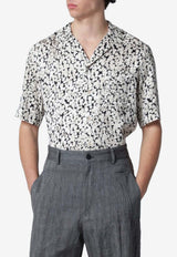 Dries Van Noten Printed Buttoned Shirt White 207423030/S_DRVNO-005