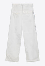 Dries Van Noten Straight-Leg Bleached Drawstring Jeans Blue 209641564/Q_DRVNO-514