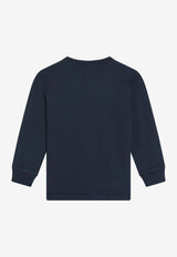 Stone Island Junior Boys Compass Patch Sweatshirt Navy 2100003S0047/R_STONE-V0020