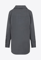 Long-Sleeved Wool Shirt
