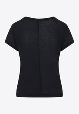 Semi-Sheer Fitted T-shirt
