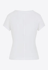 Semi-Sheer Fitted T-shirt