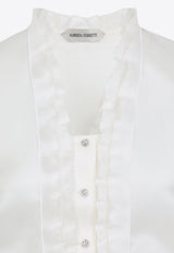 Triple Organza Cropped Top