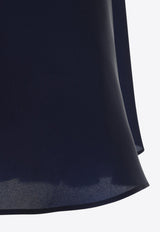 V-neck Triple Organza Midi Dress