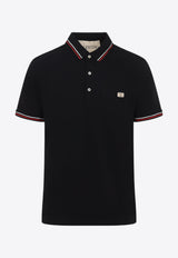 Metallic V Patch Polo T-shirt