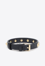 Rockstud Leather Bracelet