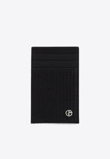 Logo Plaque Leather Cardholder