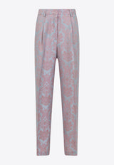 Portias Floral Embroidery Pants