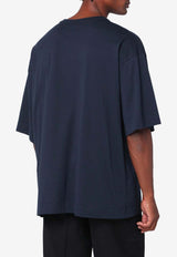 Dries Van Noten Oversized Crewneck T-shirt Blue 211022600/R_DRVNO-509