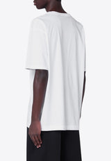 Dries Van Noten Graphic Print Oversized T-shirt White 211091600/Q_DRVNO-001