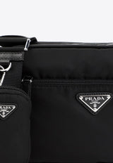 Triangle Logo Nylon Shoulder Bag