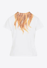 Blonde Hair Print T-shirt