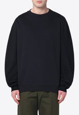 Dries Van Noten Basic Crewneck Sweatshirt Blue 211541610/Q_DRVNO-509