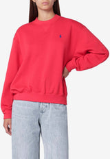 Polo Ralph Lauren Logo Embroidered Sweatshirt Cream 211971697007CO/R_POLOR-OR