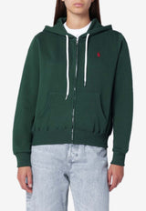 Polo Ralph Lauren Logo Embroidered Zip-Up Hoodie Green 211971699006CO/R_POLOR-NP