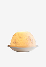 Butterflies Votive Candle Bernardaud Cream