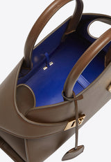 Salvatore Ferragamo Small Hug Leather Top Handle Bag 215608 HUG TH S 771867 CLAY