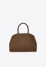 Salvatore Ferragamo Small Hug Leather Top Handle Bag 215608 HUG TH S 771867 CLAY