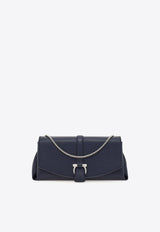 Ferragamo Small Front-Flap Leather Crossbody Bag Navy 219794 FL M 785171 NEW NAVY DKB