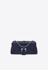 Ferragamo XS Front-Flap Leather Crossbody Bag Navy 219795 FL S 787046 NEW NAVY