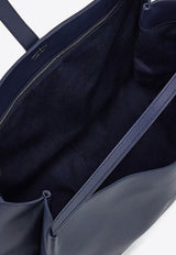 Ferragamo Large Gancini Leather Tote Bag Navy 219804 TOTE M 785176 NEW NAVY