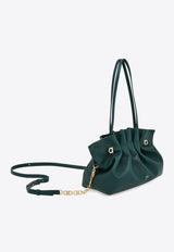 Ferragamo Medium Leather Soft Shoulder Bag Moss 219960 SOFT SH M 785050 MOSS