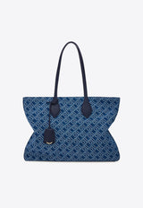 Ferragamo Large Star Monogram Tote Bag Blue 21A183 STAR TOTE M 783821 MIDNIGHT