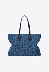 Ferragamo Large Star Monogram Tote Bag Blue 21A183 STAR TOTE M 783821 MIDNIGHT