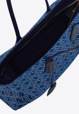 Ferragamo Large Star Monogram Tote Bag Blue 21A183 STAR TOTE M 783821 MIDNIGHT