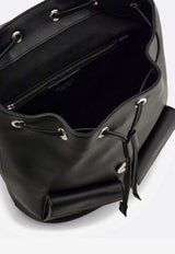 Ferragamo Gancini Calf Leather Backpack Black 21A557 BACKPACK 791119 NERO