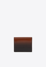 Salvatore Ferragamo Bi-Fold Ombre French Wallet in Calf Leather Black 220434 FRENCH 763172 CUOIO